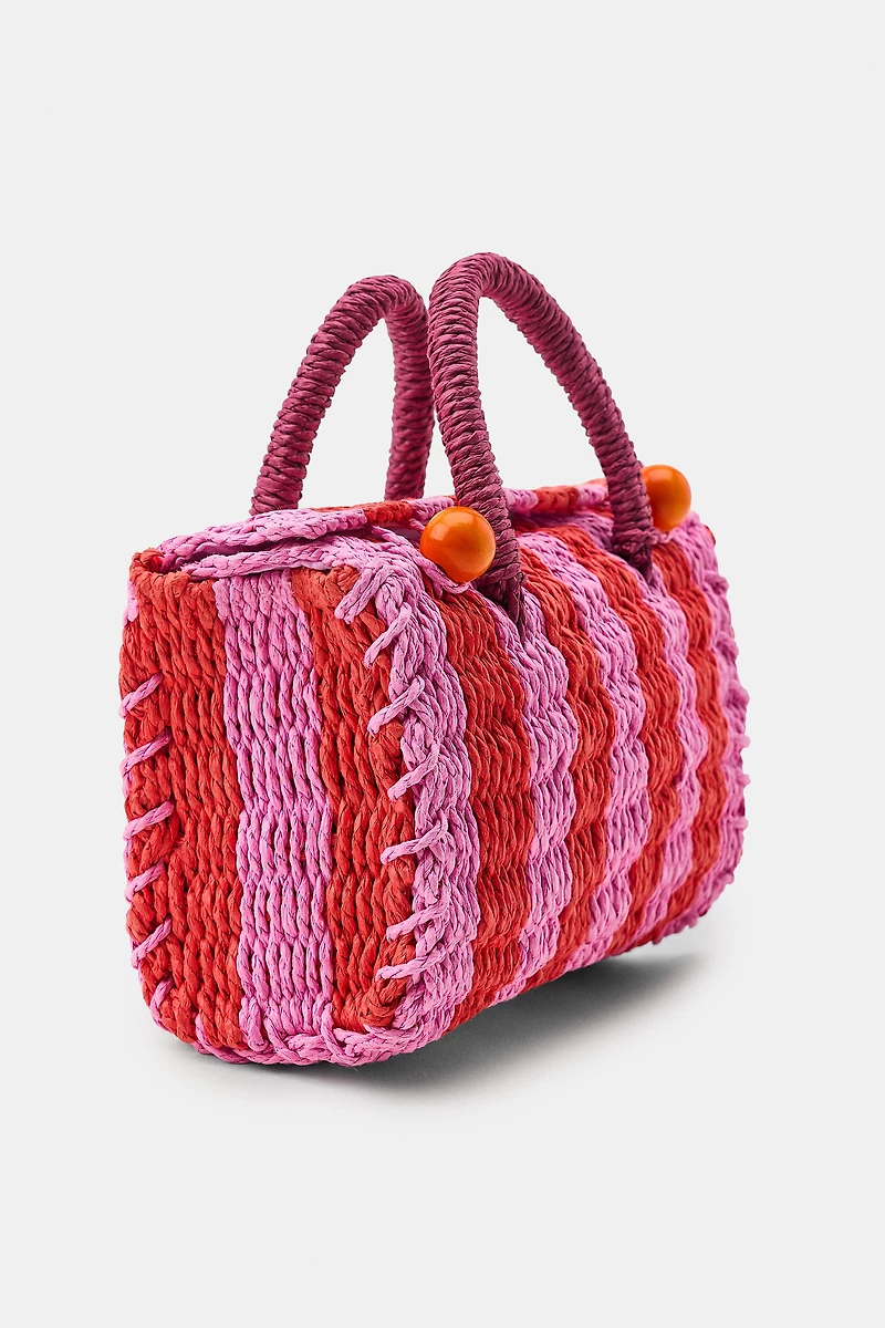 STRIPED TRUNK BAG