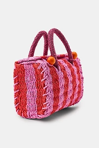 STRIPED TRUNK BAG