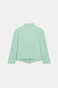 STRUCTURED FRAYED BLAZER