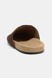 LEATHER FLAT MULES