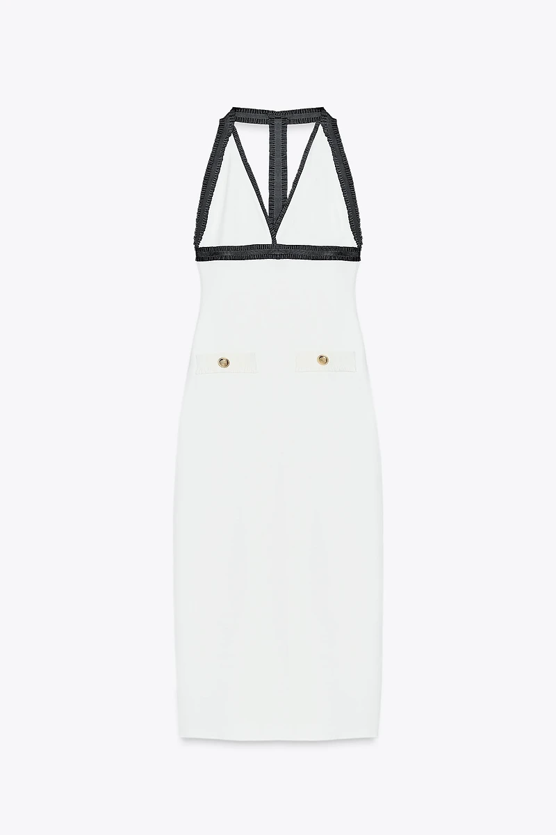 HALTER STRETCH CONTOURING DRESS