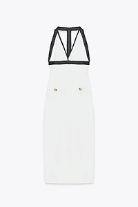 HALTER STRETCH CONTOURING DRESS