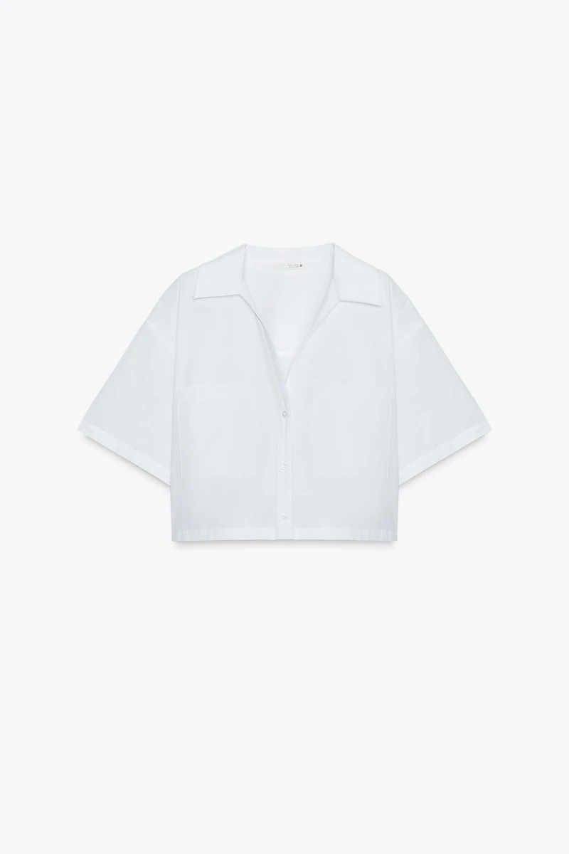 POPLIN CROP TOP