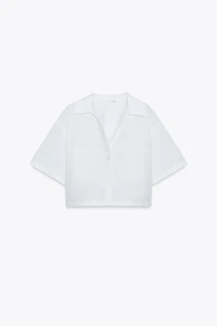 POPLIN CROP TOP