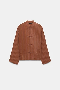 CHEMISE À RAYURES ET BRANDEBOURGS ZW COLLECTION