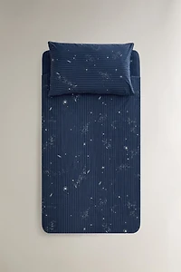 KIDS' SPACE STRIPE DUVET COVER