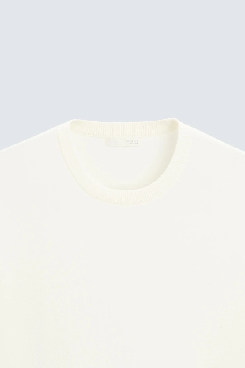 T-SHIRT EN MAILLE RELAXED FIT
