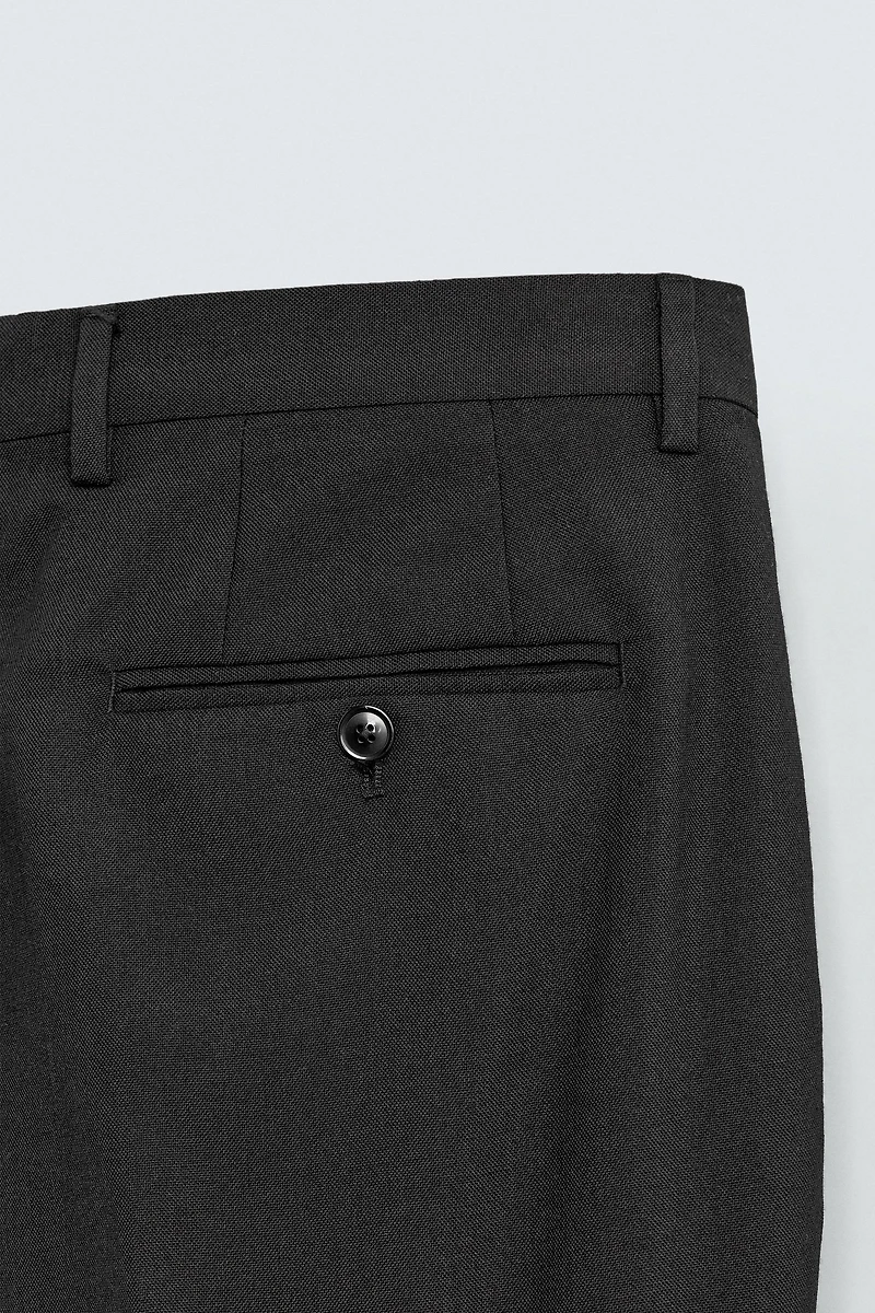 WOOL BLEND SUIT PANTS