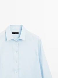 Flowing shirt with collar