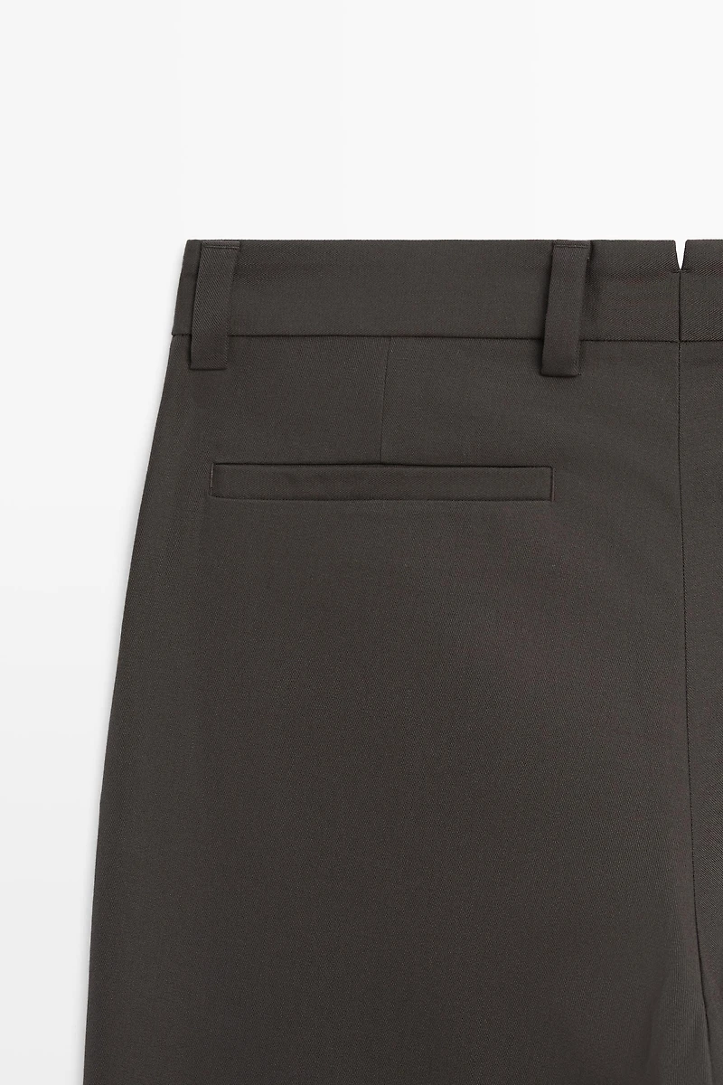 100% cool wool total look pants