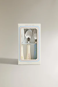 KIDS CERAMIC MR. PÉREZ FLATWARE SET