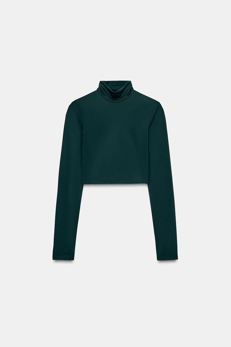 NYLON CROP TOP