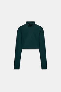 NYLON CROP TOP
