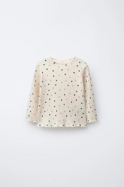 T-SHIRT STRUCTURÉ FLEURS