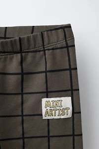 PLAID LABEL LEGGINGS