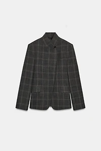 PLAID BLAZER ZW COLLECTION LIMITED EDITION