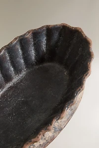 TERRACOTTA BATHROOM TRAY WITH RAISED DESIGN