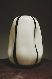 IRREGULAR STRIPED GLASS VASE x COLLAGERIE