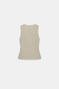 DRAPED KNIT TOP