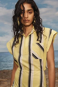 LIMITED EDITION STRIPED BALLOON DRESS
