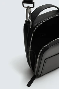 TEXTURED VERTICAL CROSSBODY BAG