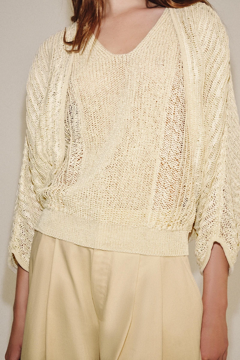 OPEN KNIT JACKET