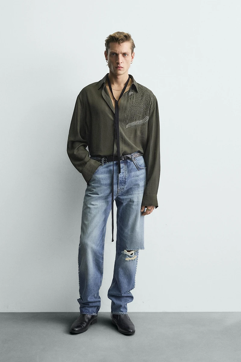 LIMITED EDITION EMBROIDERED BEAD SHIRT