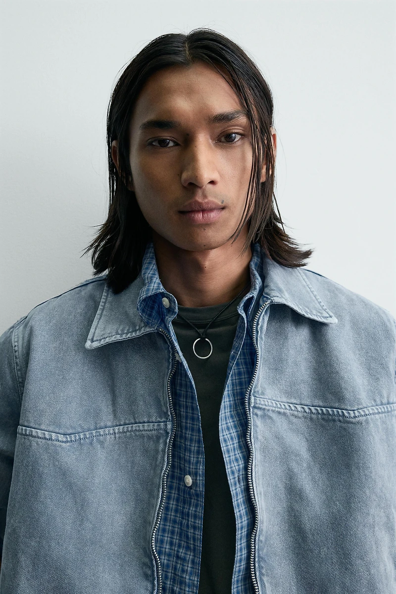 WASHED TEXTURED JACKET