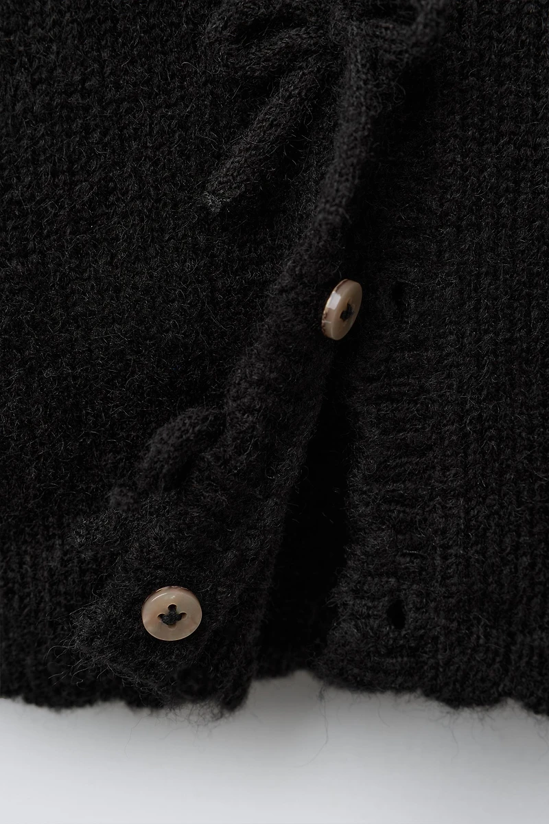 BOW DETAIL CARDIGAN