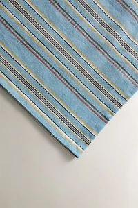 MULTICOLORED STRIPED TABLECLOTH