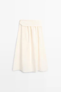 Flowing skirt with scarf detail