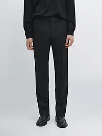 Pantalon tailleur 100 % laine