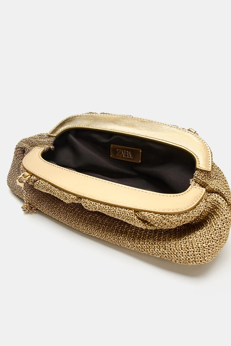 WOVEN CLUTCH BAG