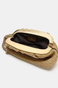 WOVEN CLUTCH BAG