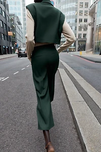 HIGH-WAISTED CULOTTE PANTS