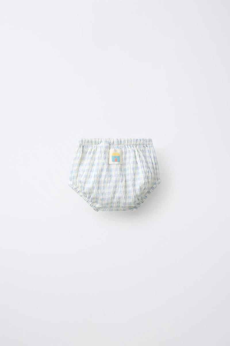 TEXTURED GINGHAM BOTTOMS