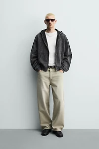 LOOSE FIT CONTRAST JEANS