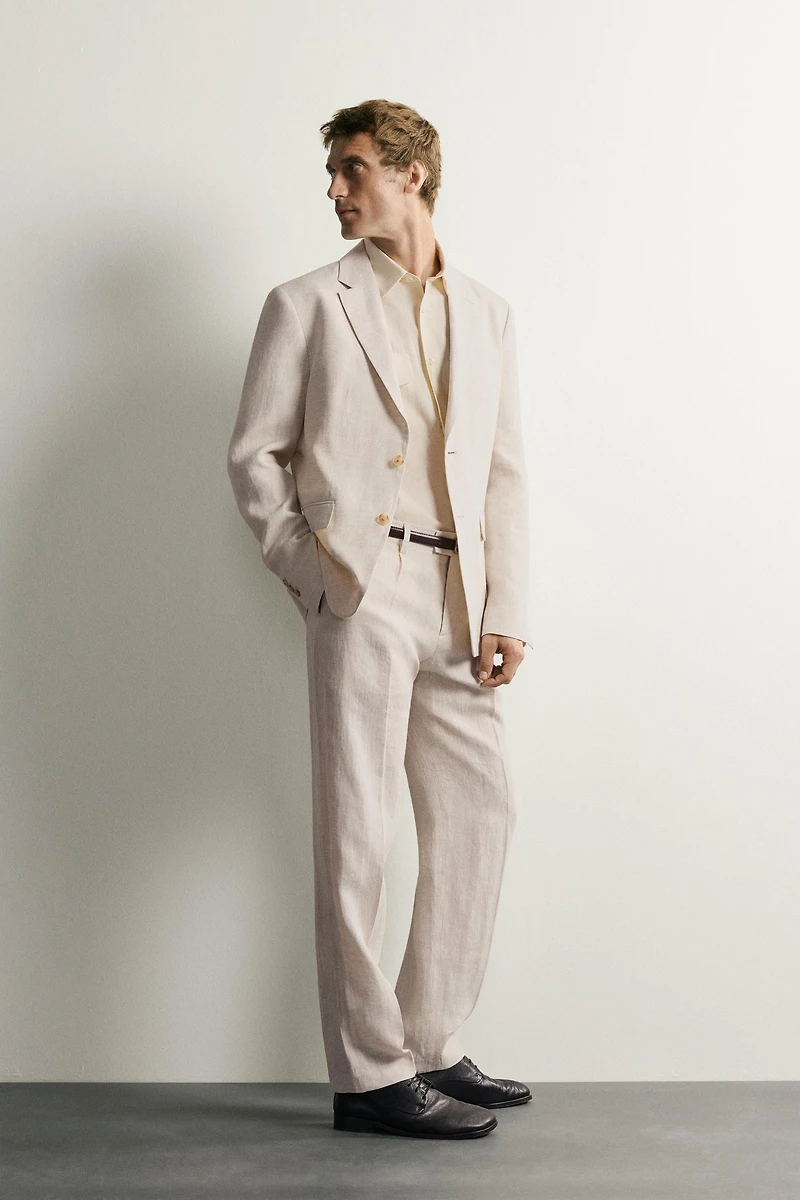 100% LINEN SUIT BLAZER