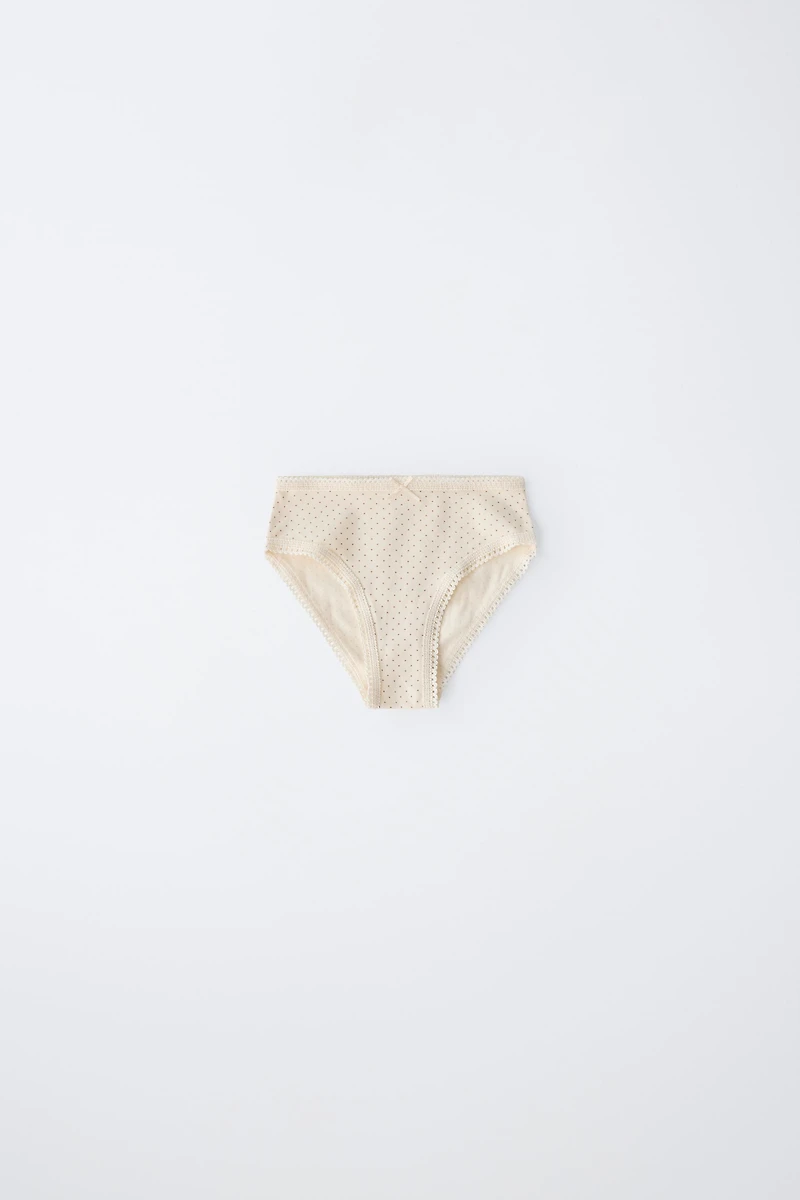 1 1/2-6 ANS/ LOT DE SIX CULOTTES À POIS