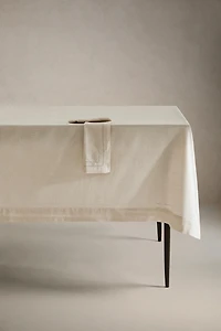 HEMSTITCHED COTTON TABLECLOTH
