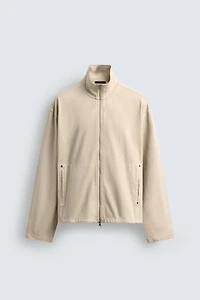 WASHED ZIP SWEATSHIRT
