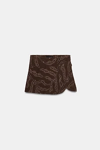 SEQUIN WRAP SKORT