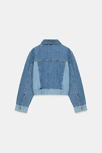Z1975 CONTRASTING SHORT DENIM JACKET