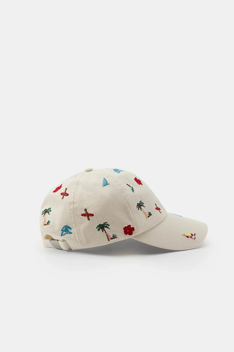 CASQUETTE 100% COTON BRODERIES ÉTÉ