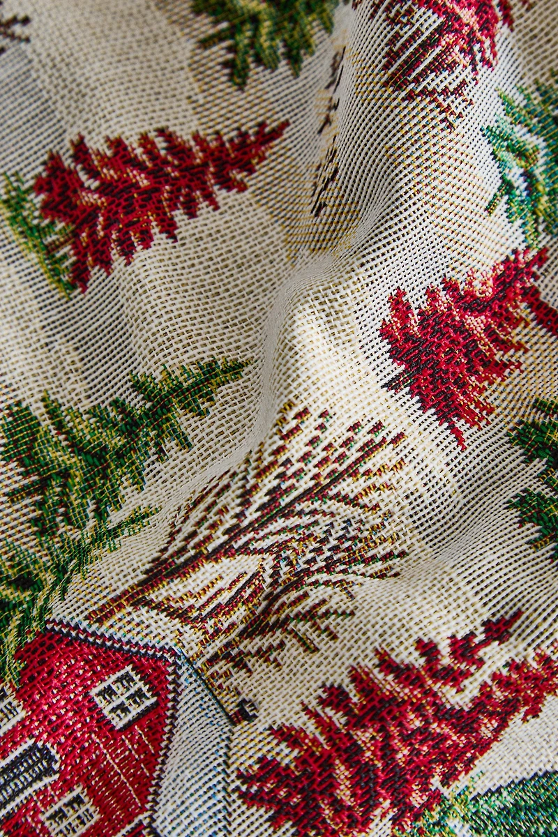 CHRISTMAS SNOWY JACQUARD PLACEMAT
