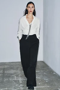 ZW COLLECTION HIGH-WAISTED ZIP PANTS