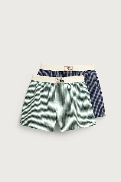TWO-PACK OF COMBINED POPLIN BOXERS