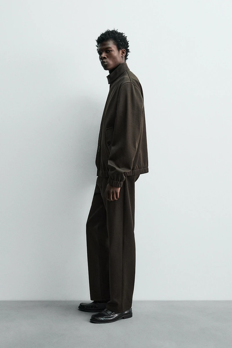 PANTALON STRUCTURÉ LAINE - COTON