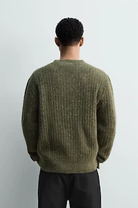 PULL CANNELÉ BOUTONNÉ