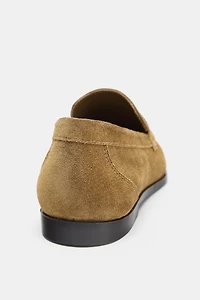 SPLIT LEATHER LOAFERS
